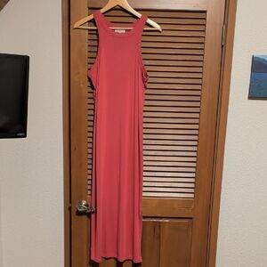 LOFT Coral Maxi Dress